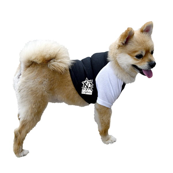 Dog Baseball Shirt - Black White reflective clothing brand